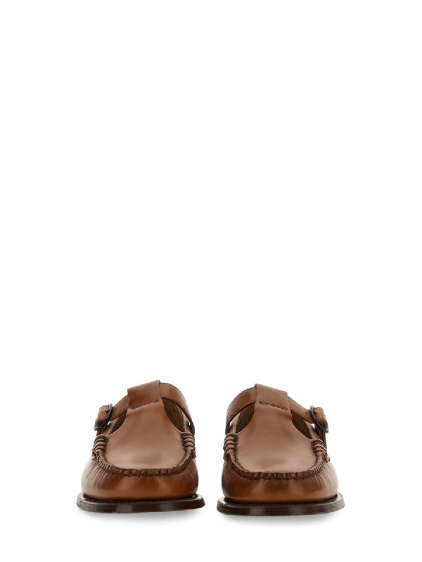 Alber Buckle Strap Leather Loafers