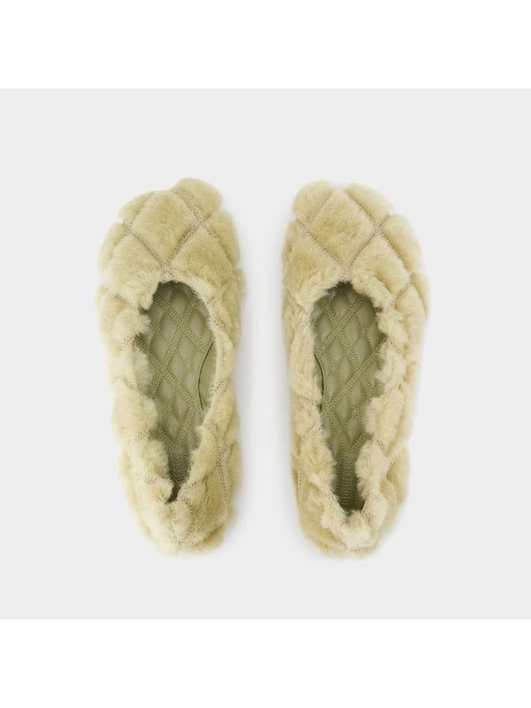 Baby Shearling Flat Shoes