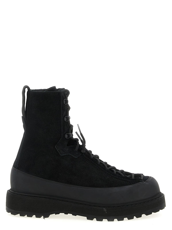 Stone Island Black Lace-Up Boots