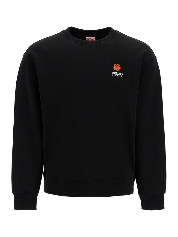 KENZO - Bokeh Flower Embroidery Cotton Sweatshirt - Jente