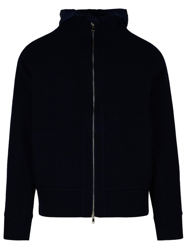 Wool Zip-Up Hooded Cardigan - Jente