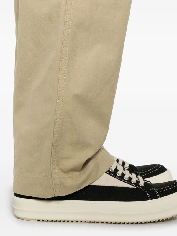 Wide Leg Cotton Chino Pants