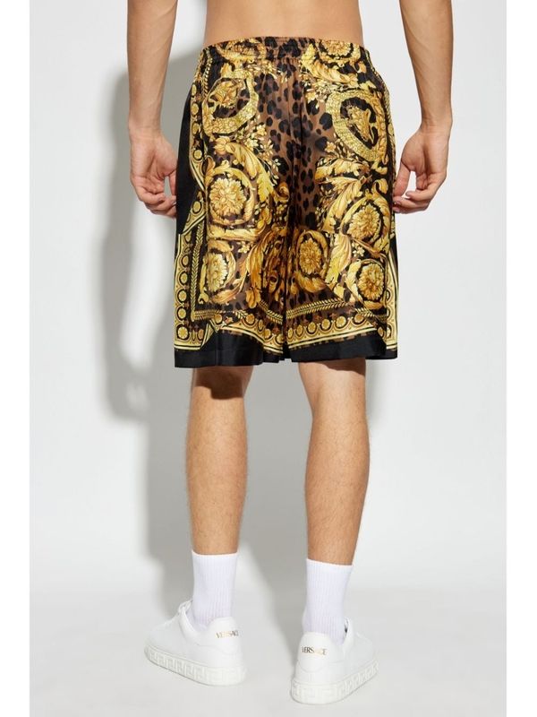 Wild Barocco Silk Shorts