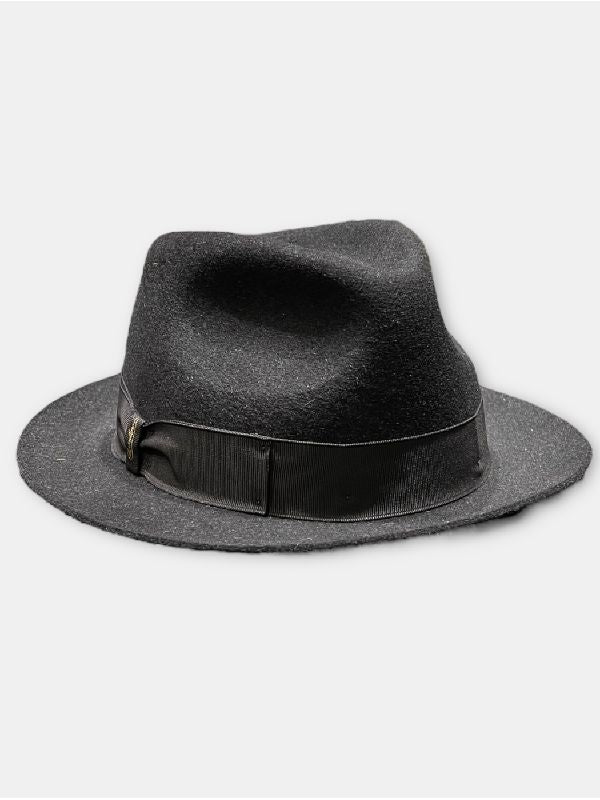 Bow Trim Felt Fedora Hat