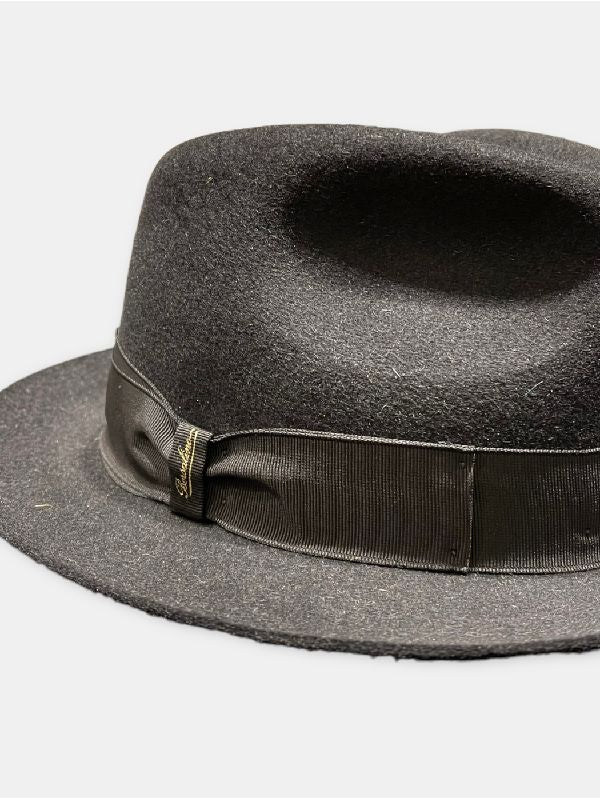 Bow Trim Felt Fedora Hat