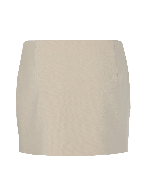 Virgin Wool Mini Skirt