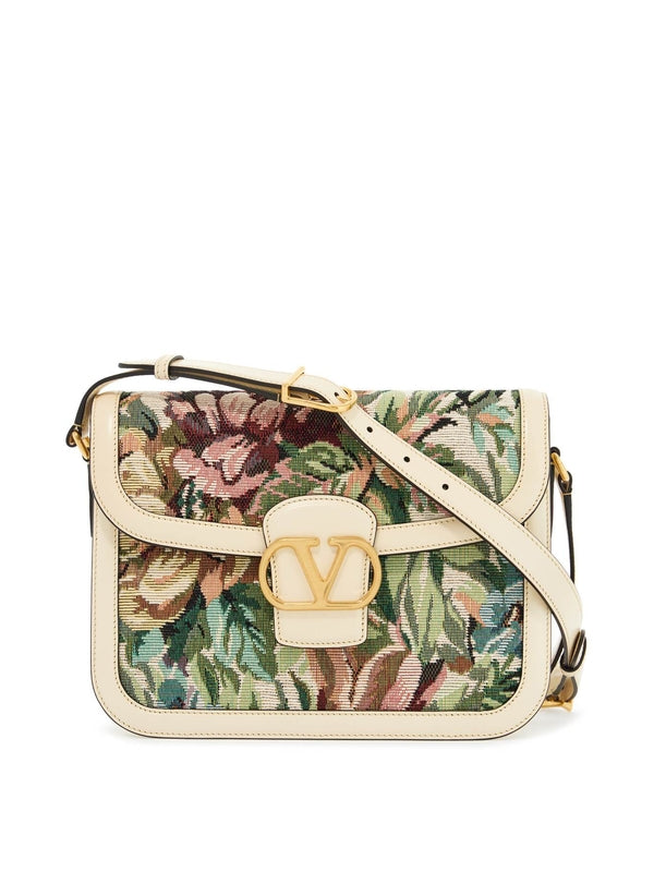 9to5 Jacquard Flower Shoulder Bag