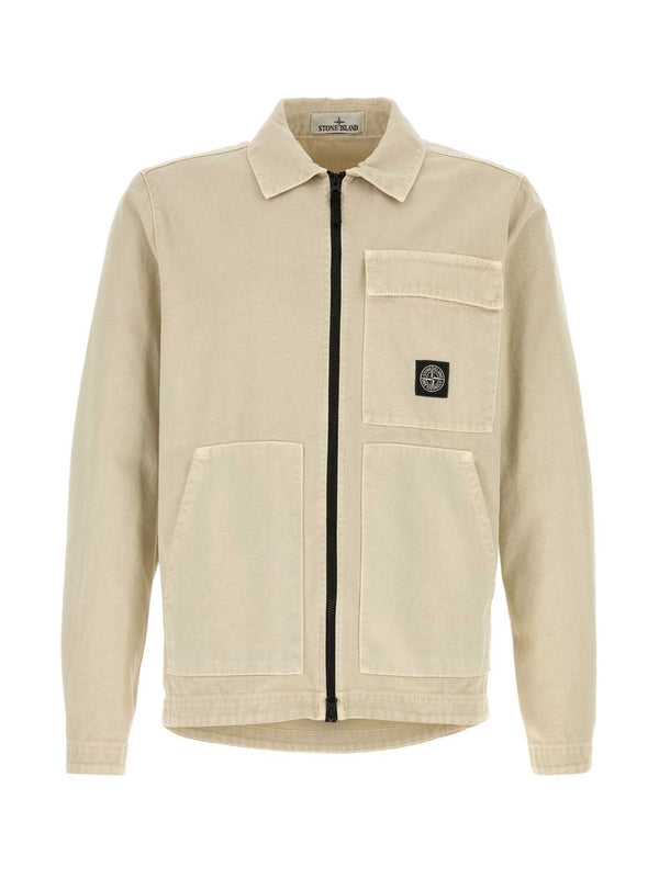 Wappen Patch Pocket Shirt Jacket