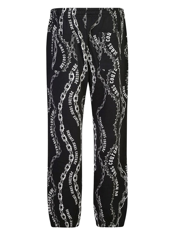 Allover Print Cotton Jogger Pants