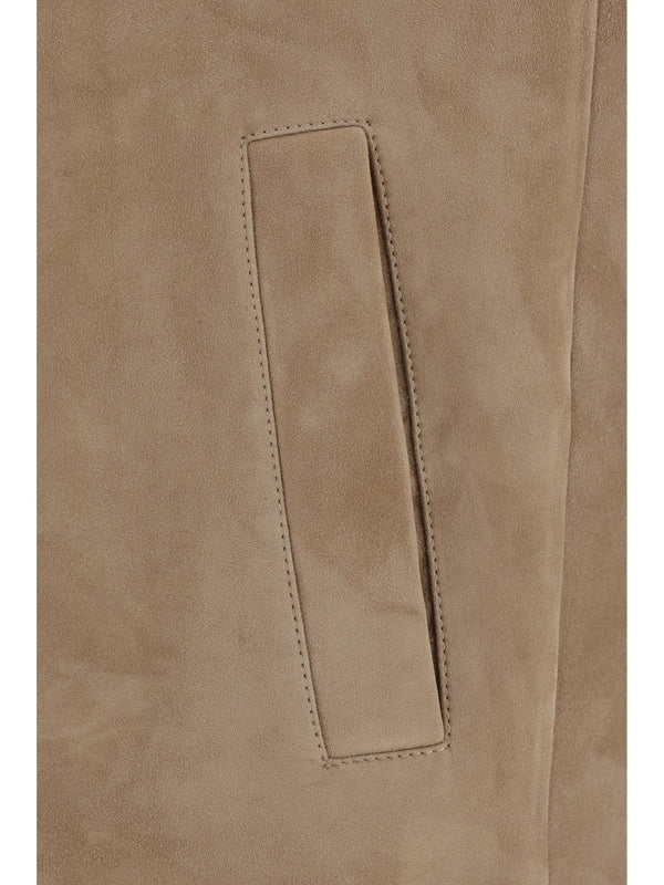 BRUNELLO CUCINELLI - Suede Padded Vest - Jente
