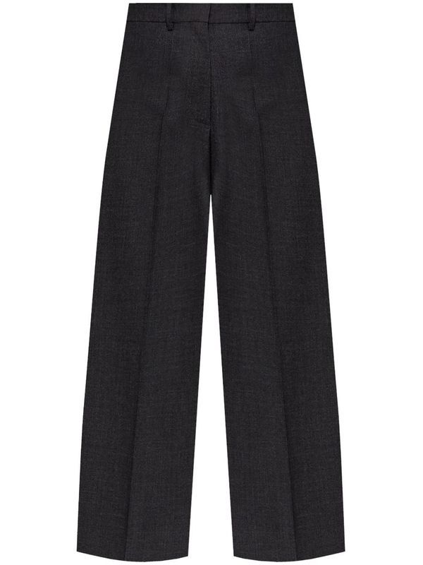 Wide Wool Tailored Pants