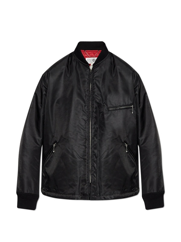 Back Stitch Nylon Bomber