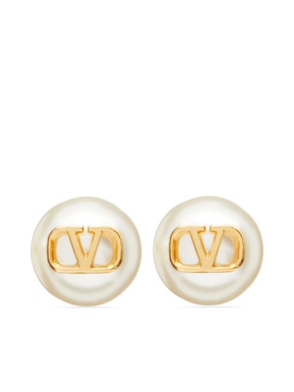 Valentino White Earrings