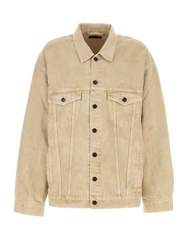 Back Logo Oversized Trucker Jacket