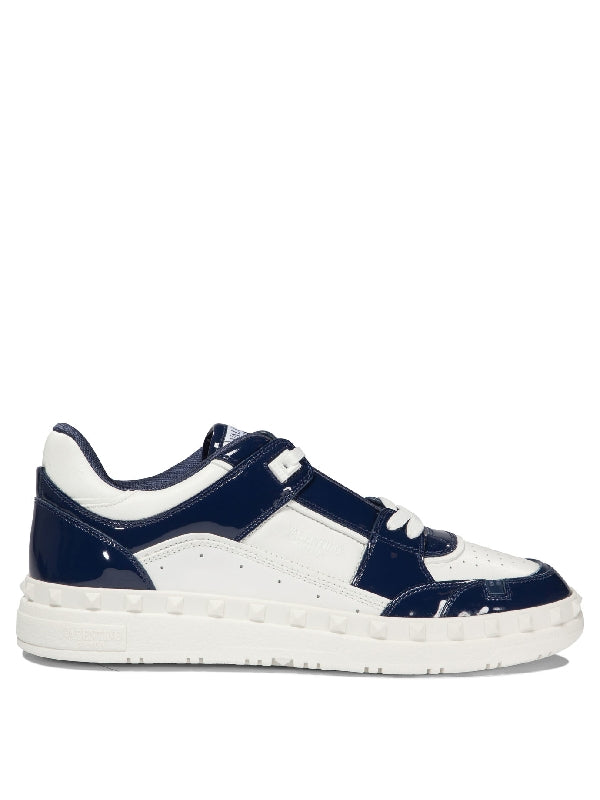 Rockstud Leather Lowtop Sneakers