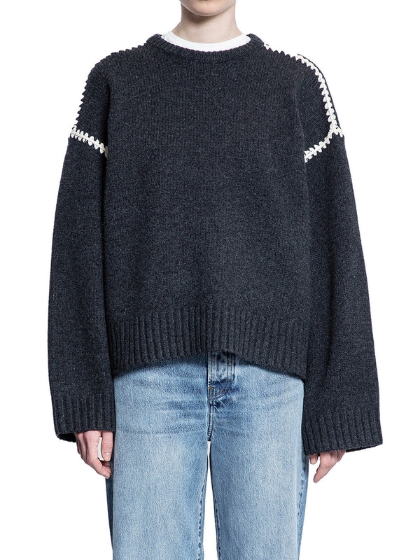 Wide Sleeve Wool Knit