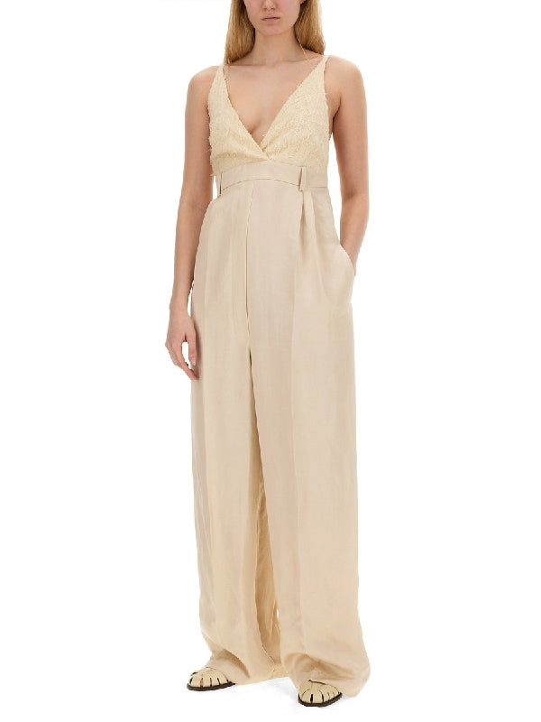 Malfile Linen Blend Jumpsuit