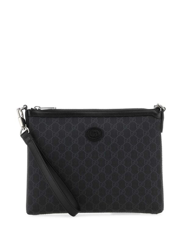 Interlocking G Canvas Clutch Bag