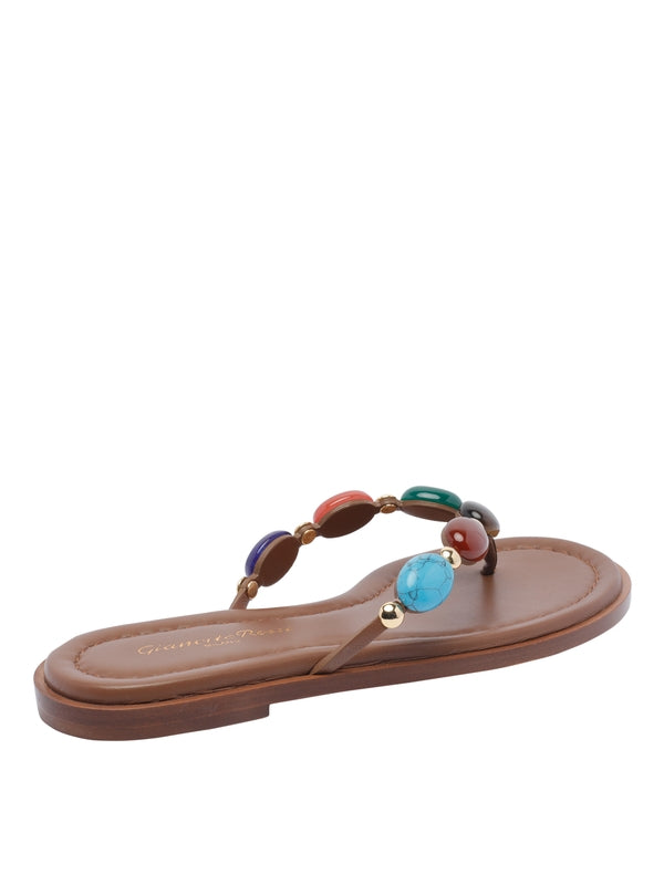 Gianvito Rossi Sandals Brown Flip Flops