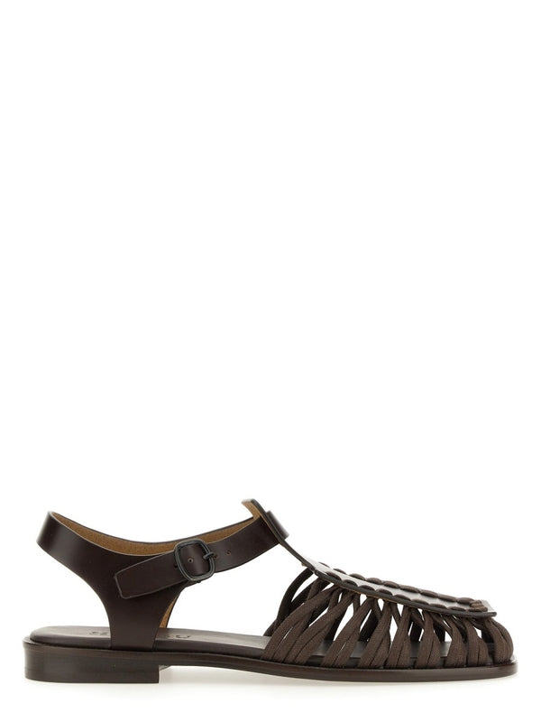 Alaro Leather Cotton Sandals