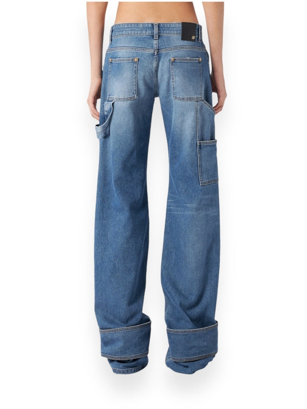 Carpenter Detail Denim Pants