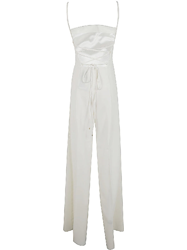 Back Drawstring Jumpsuit