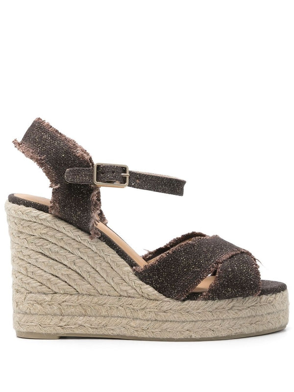 Brown Wedge Sandals