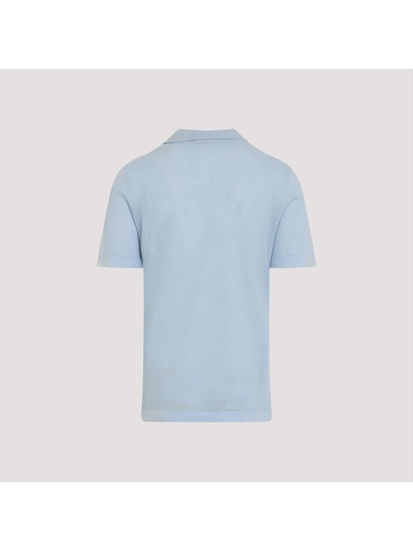 Open Collar Coat Polo Shirt