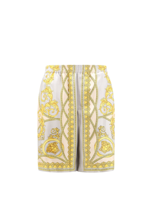 All Over Printing Silk Bermuda Shorts