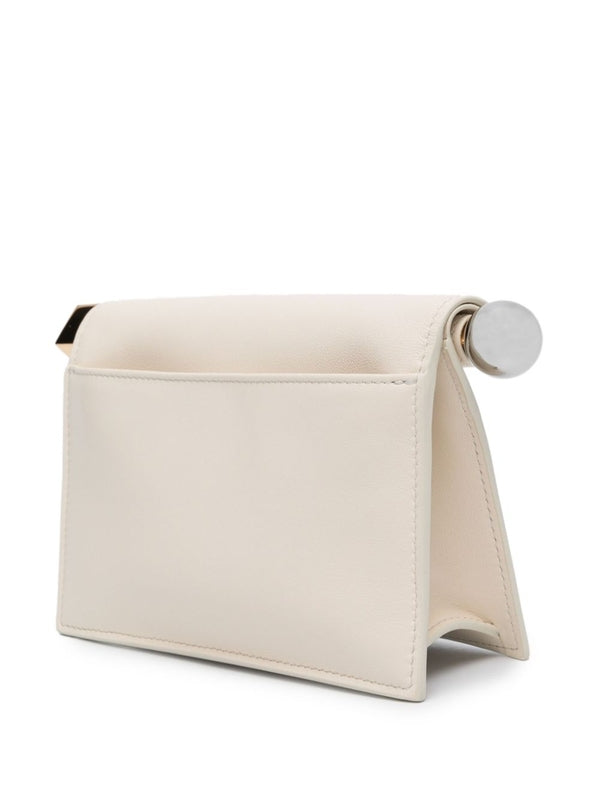 Rond Carre Small Leather Clutch Bag