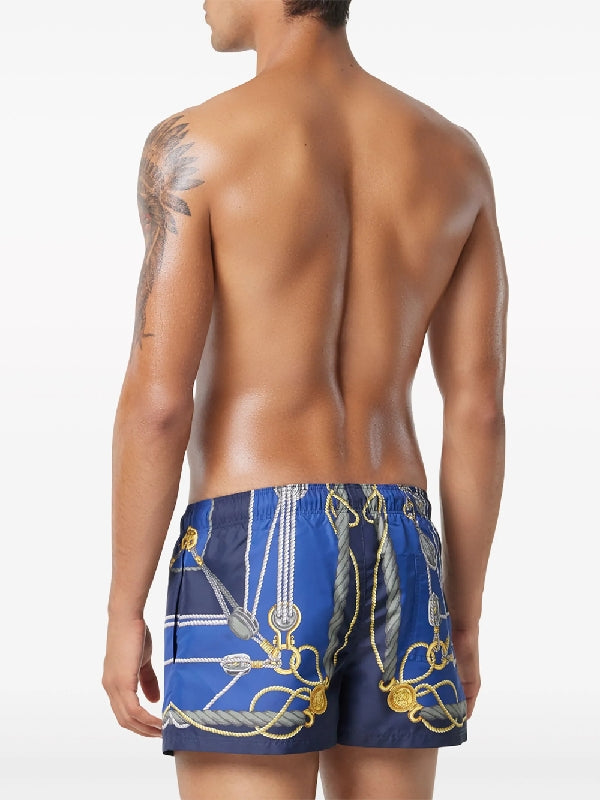 Nautical Printed Swim Shorts