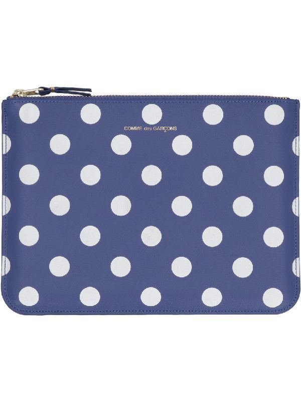 Polka Dot Leather Pouch