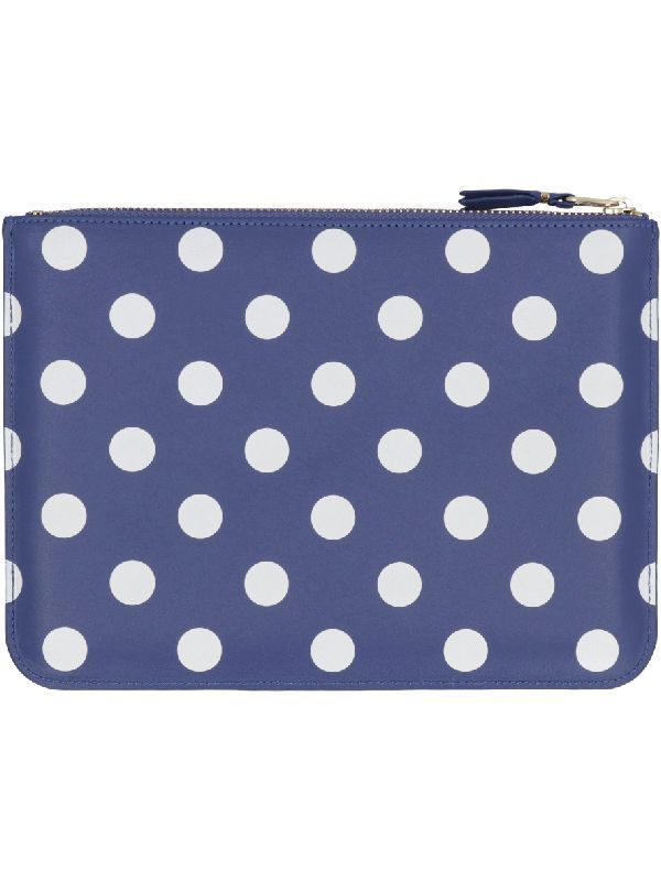 Polka Dot Leather Pouch