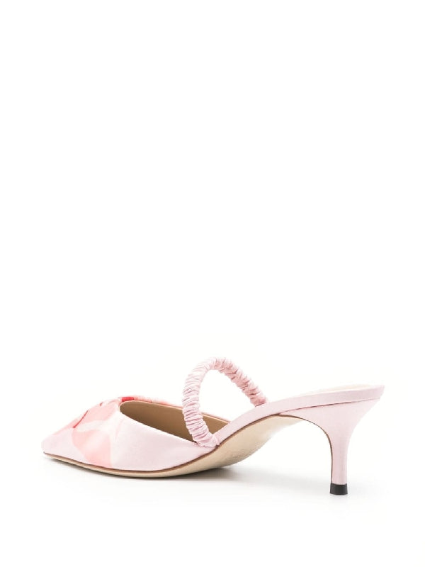 MIO Graphic Logo Strap Mule Heel