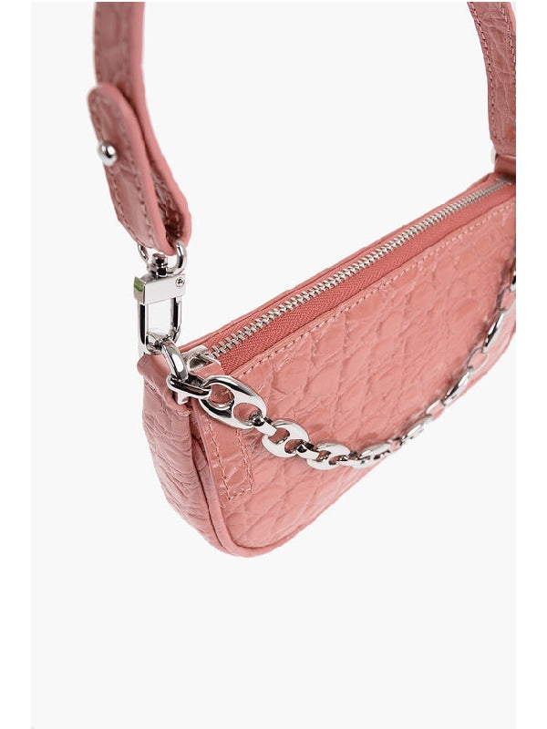 Croc Effect Leather Rachel Mini Bag