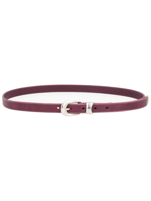 Our Legacy Burgundy Leather Belts