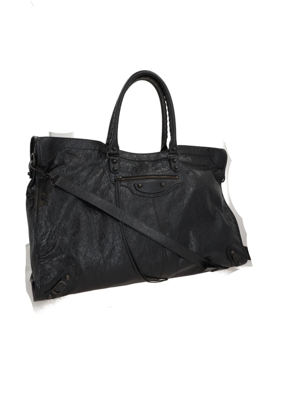 Le City Leather Large Boston Bag