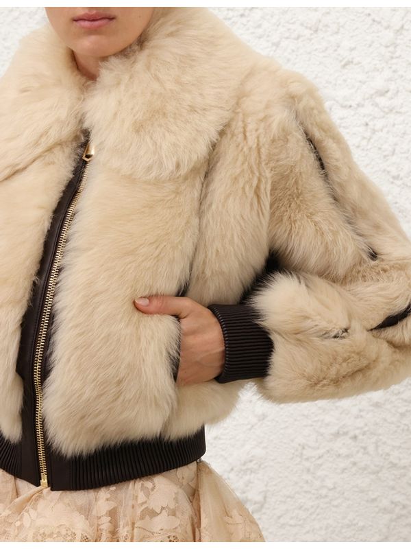 Shearling Bomber Jacket