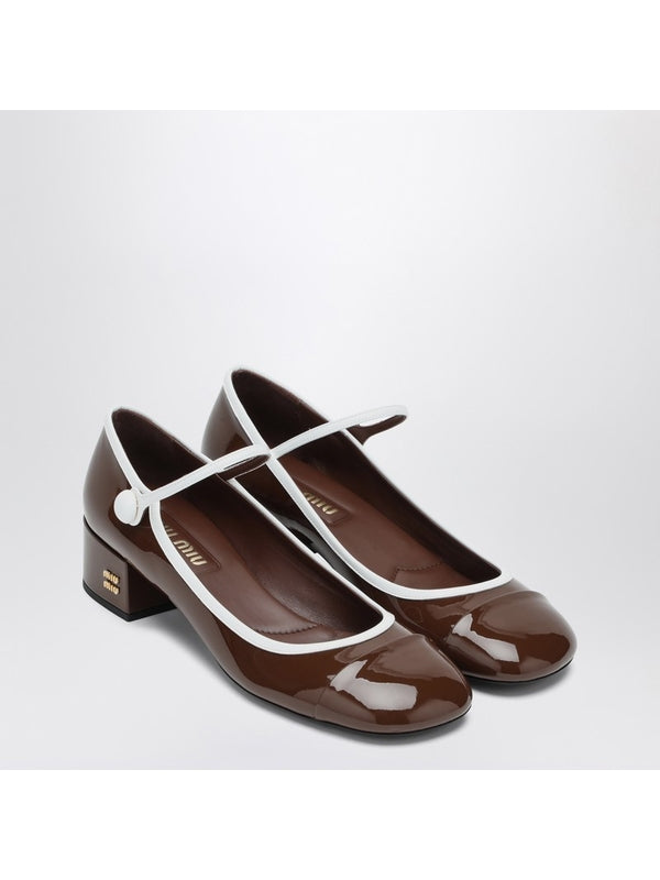 Mary Jane Leather Pumps