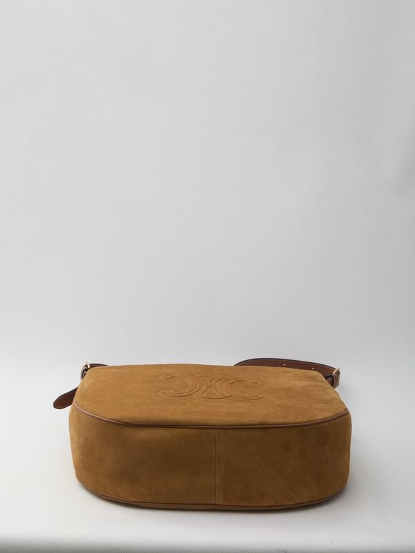 Heloise Triomphe Suede Large Shoulder Bag