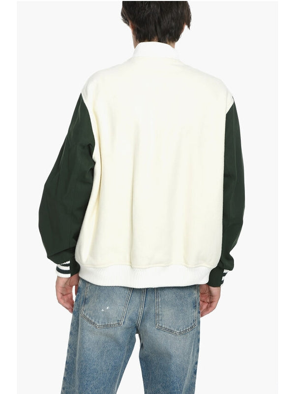 J.Press White Green Bomber