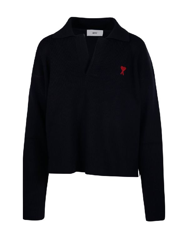 Heart Logo Polo Knit