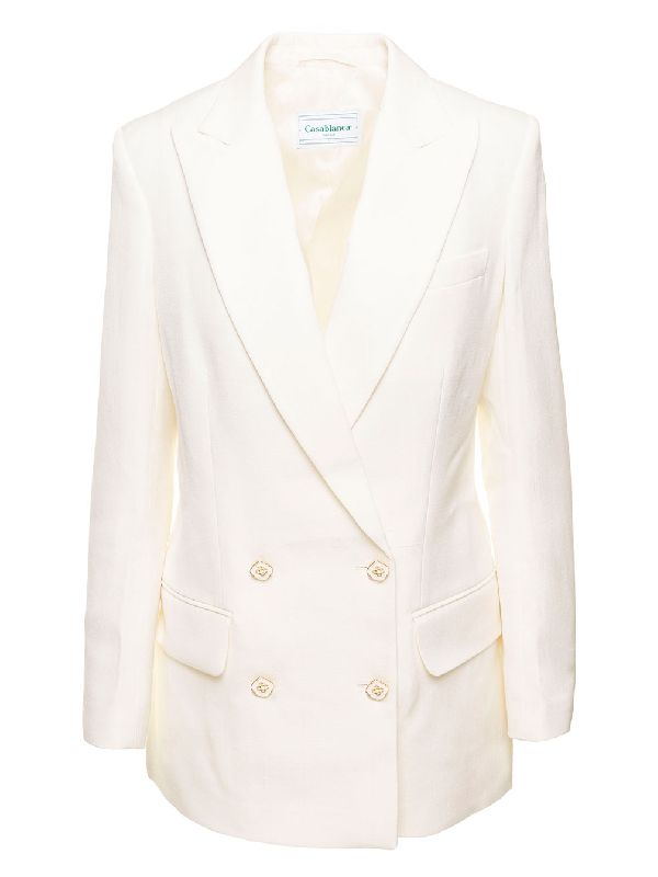 White Double-Breasted Jacket