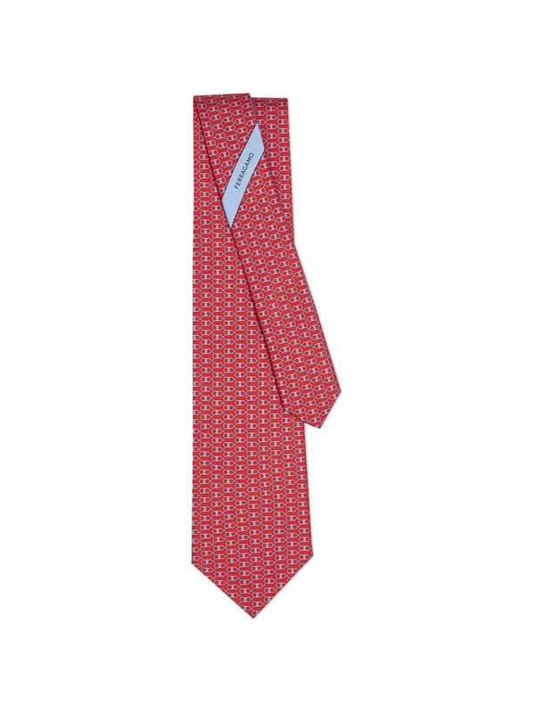 Gancini Pattern Silk
  Necktie