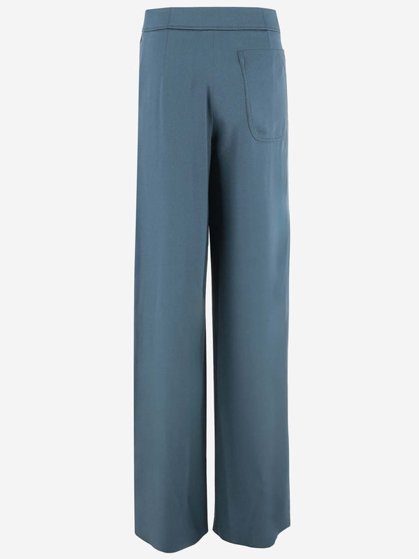 Back Pocket Silk Pants