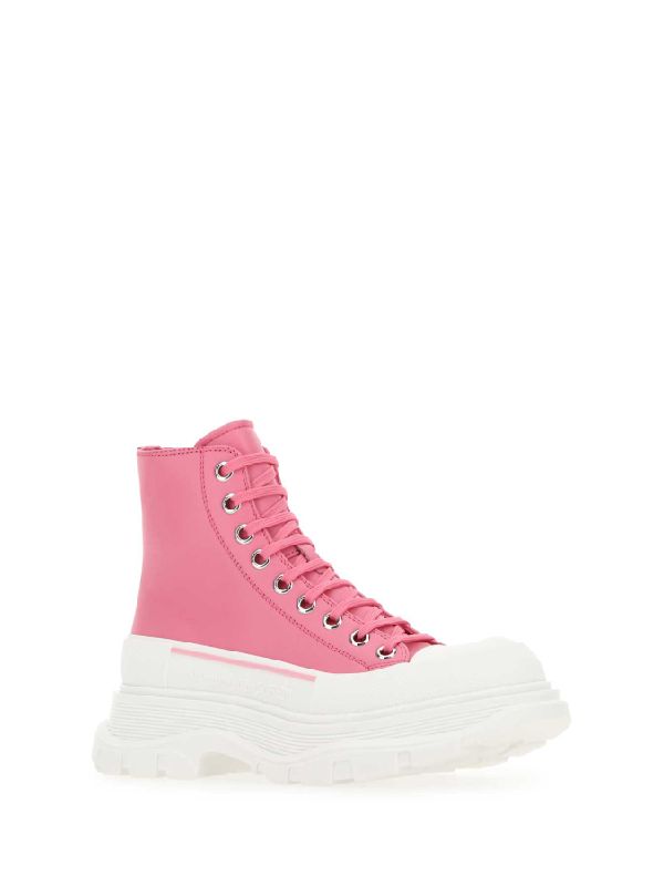 Tread Slick Leather High-top Sneakers