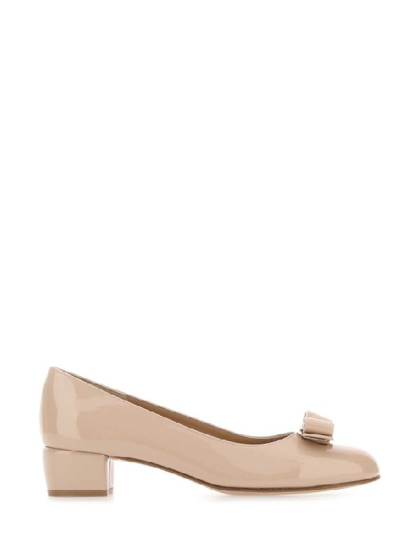 Vara Bow Leather Pump Heel