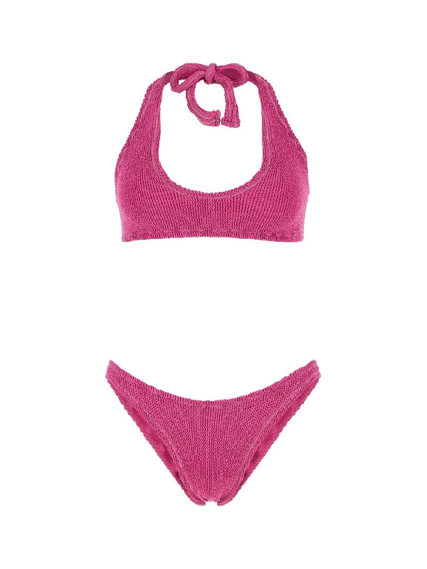 Pilou Tie Halter Neck Bikini Set