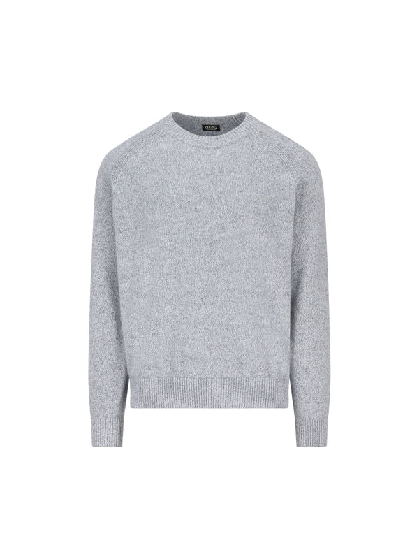 Z Zegna Blue Knitted