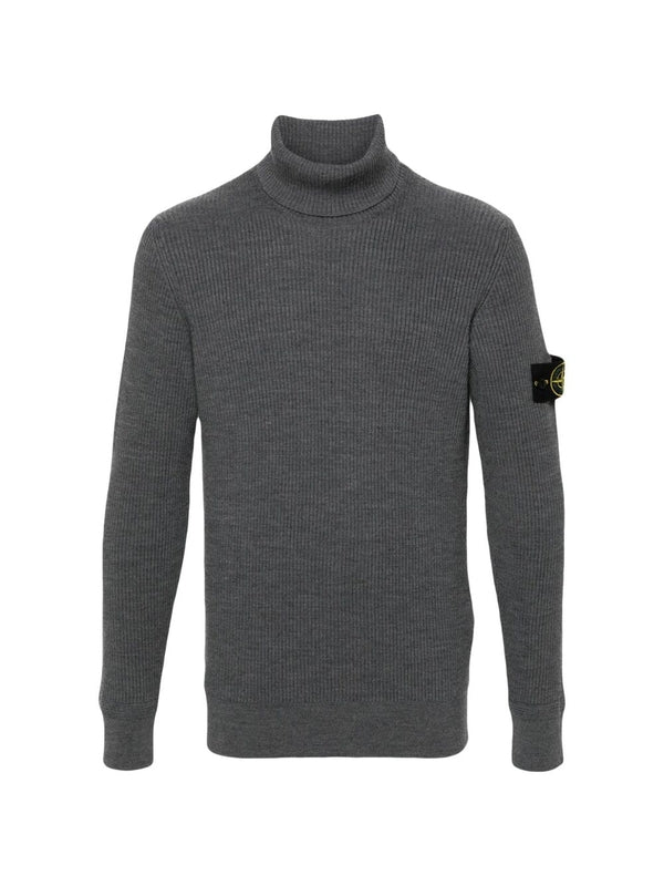 Wappen Patch High Neck Virgin Wool Knit